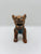Jaguar Zapoteca parado con collar color naranja