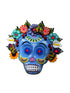 Colgante Catrina Azul con Flores
