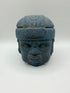Cabeza olmecas mediana azul
