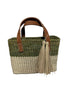 Bolso de mano Olivo pompom
