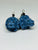 Aretes Quetzalcoatl azul esmaltado