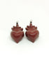 Aretes Corazon Rojo Esmaltado
