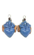 Corazon azul esmaltado mini