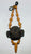 Mictlantecuhtli negro con pico y cuentas color natural