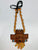 Tlaloc rojo cuentas color natural