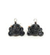 Aretes Esmaltados Coatlicue Coxcatlan Negra