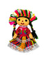 Muñeca lele vestido rosa y verde
