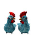 Pareja Gallos azul