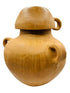 Cantaro de barro natural con taza