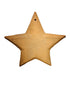 Estrella colgante de barro