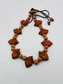 Collar corazon mini (9) cuentas natural