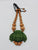 Coyolxauhqui verde cuentas color natural