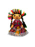 Muñeca lele vestido rosa y verde