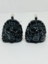 Aretes Xochipilli negro esmaltado