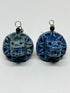 Aretes Quetzalcóatl azul esmaltado (2)