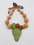 Nopal con tuna cuentas color natural