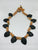 Collar corazon mexica negro