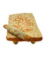 Metate barro natural grande con flor