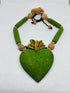 Corazon de nopal con tubos verdes