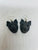 Aretes de Xoloitzcuintle negro