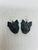 Aretes de Xoloitzcuintle negro